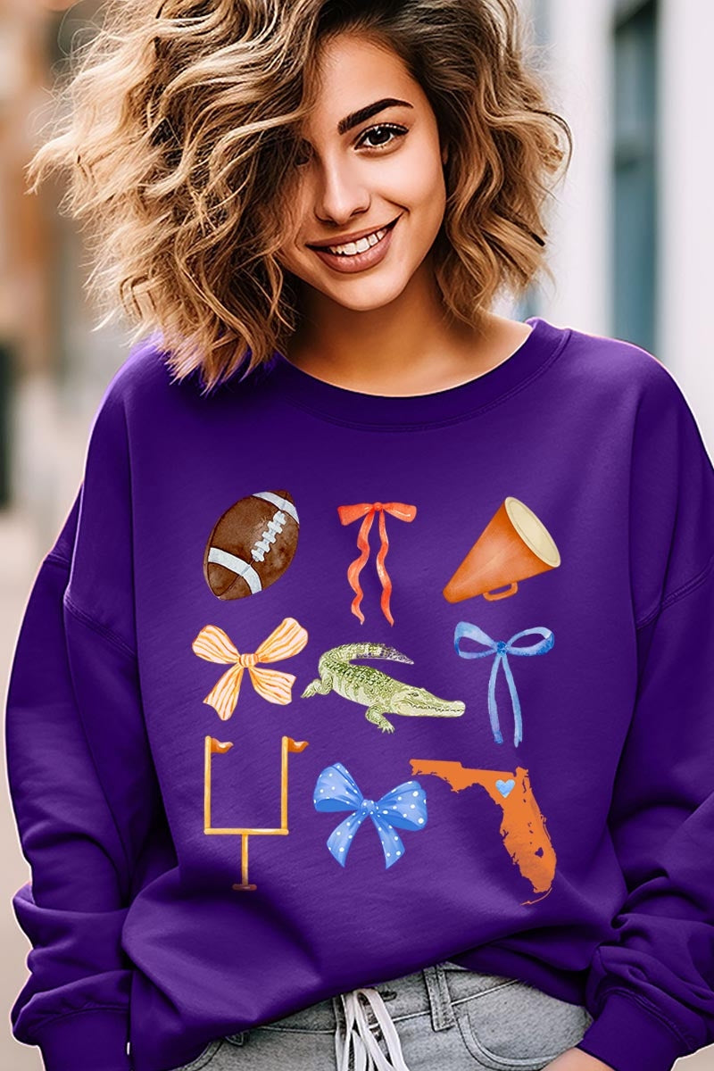 UL180P-E3078 Florida Football Graphic Plus Sweatshirt $25