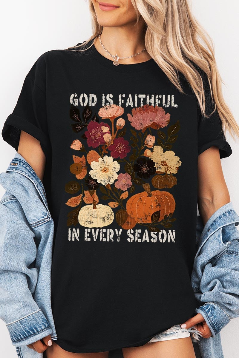 5000-E3171 Faithful In Every Season Graphic Heavy Cotton Tee $9