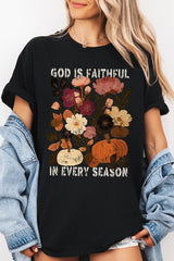 5000P-E3171 Faithful In Every Season Graphic Plus Heavy Cotton Tee $12.75
