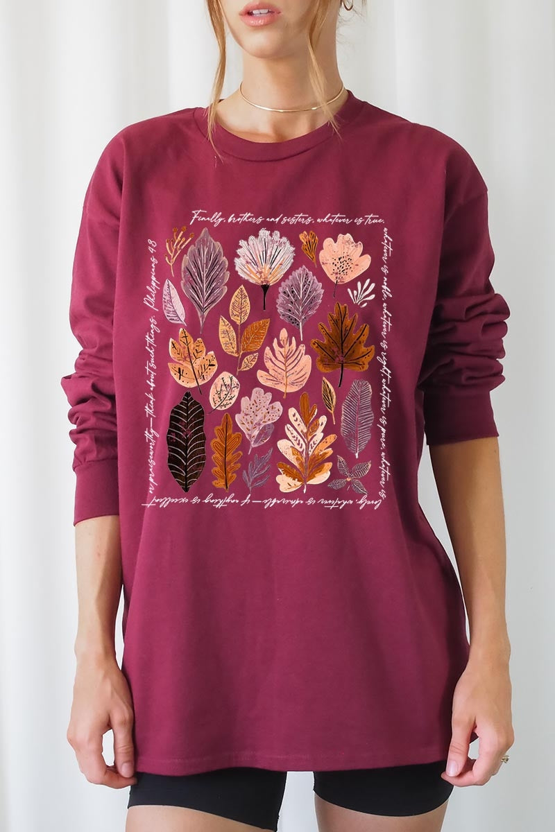 UL240P-E3147 Christian Fall Graphic Plus Long Sleeve Tee $17