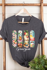 US3001-E3061GA Georgia State Brushstroke Graphic Tee $12.5