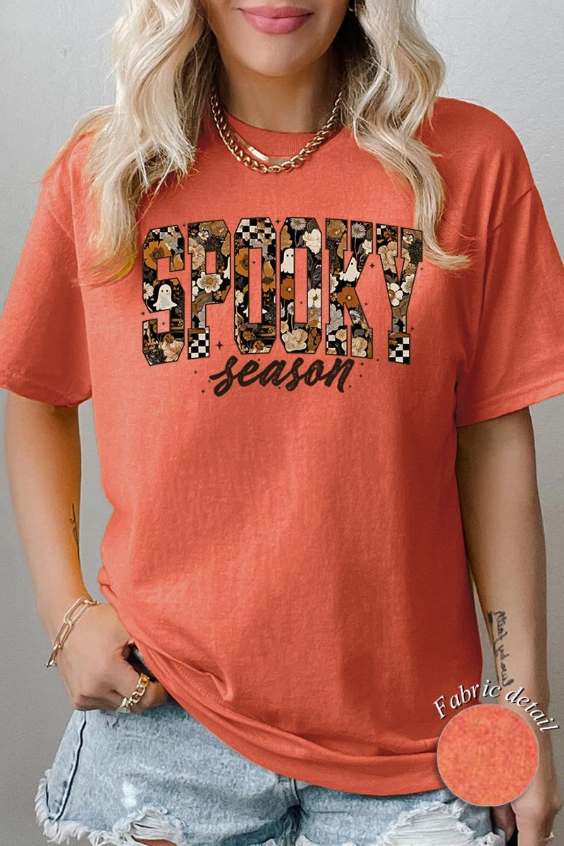 5000-E3105 Spooky Season Halloween Graphic Heavy Cotton Tee $9