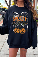UL180P-E3085 Pumpkin Cherries Graphic Plus Sweatshirt $25