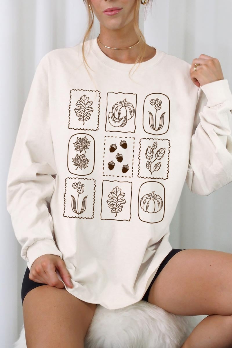 UL240-E3101 Autumn Graphic Long Sleeve Tee $13.75