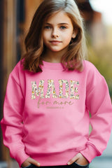 UL180B-E3068Z Made for More Faith Kids Graphic Sweatshirt $20