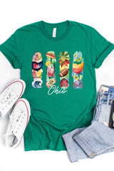 US3001-E3061OH Ohio State Brushstroke Graphic Tee $12.5
