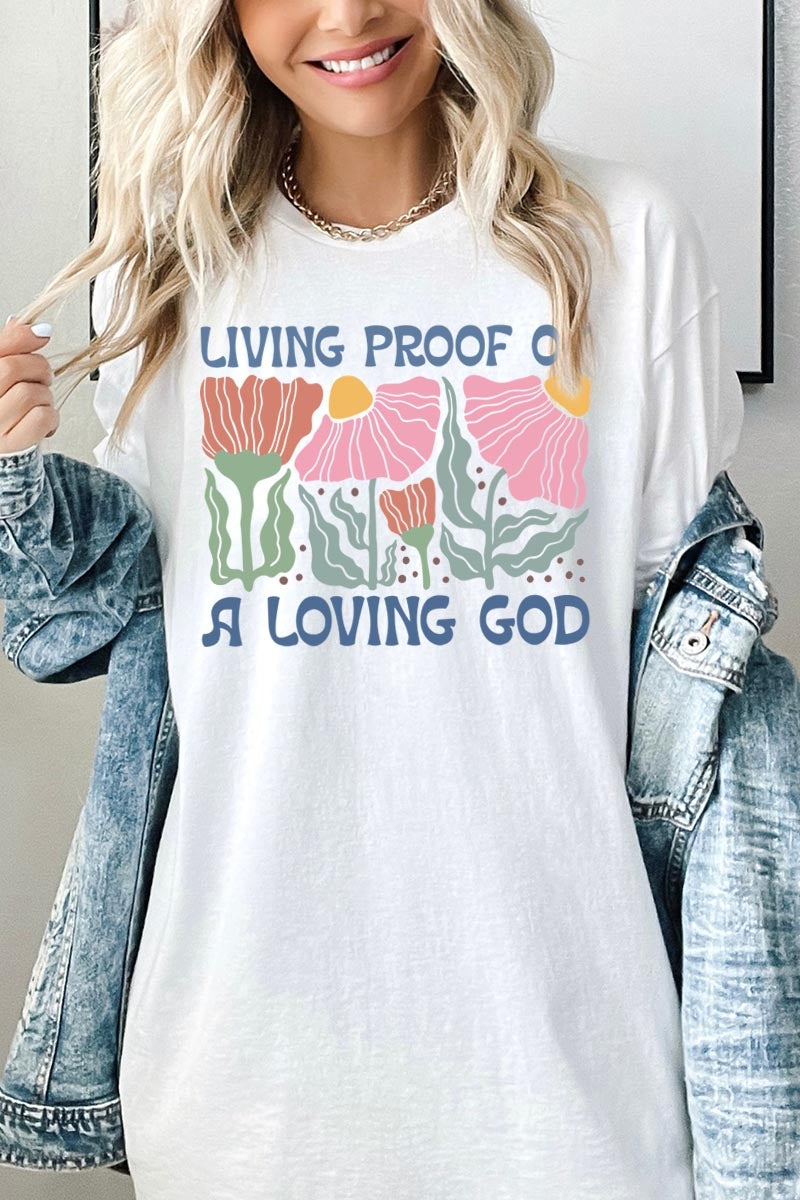 5000-E3066 Living Proof of a Loving Graphic Heavy Cotton Tee $9