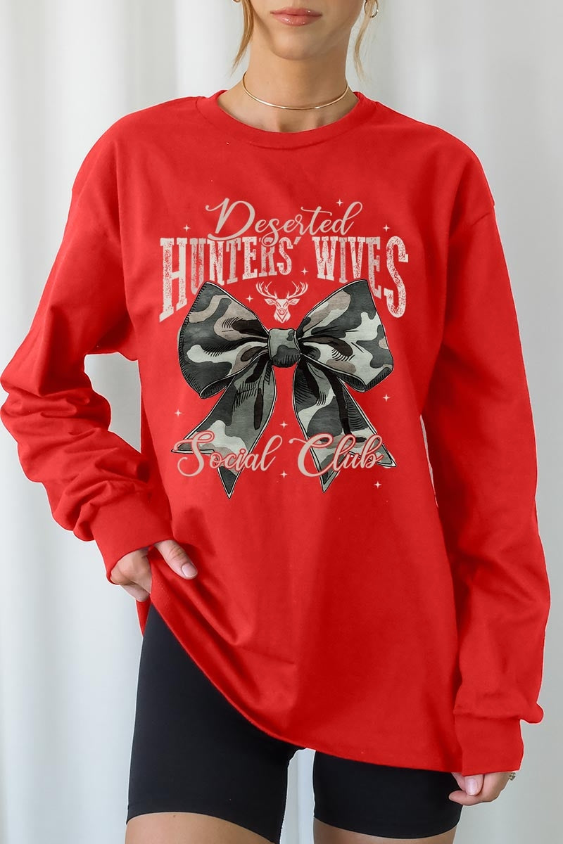 UL240P-E3193 Huntersu2019 Wives Social Club Graphic Plus Long Sleeve Tee $17