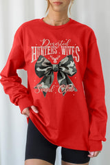 UL240-E3193 Hunters Wives Social Club Graphic Long Sleeve Tee $13.75