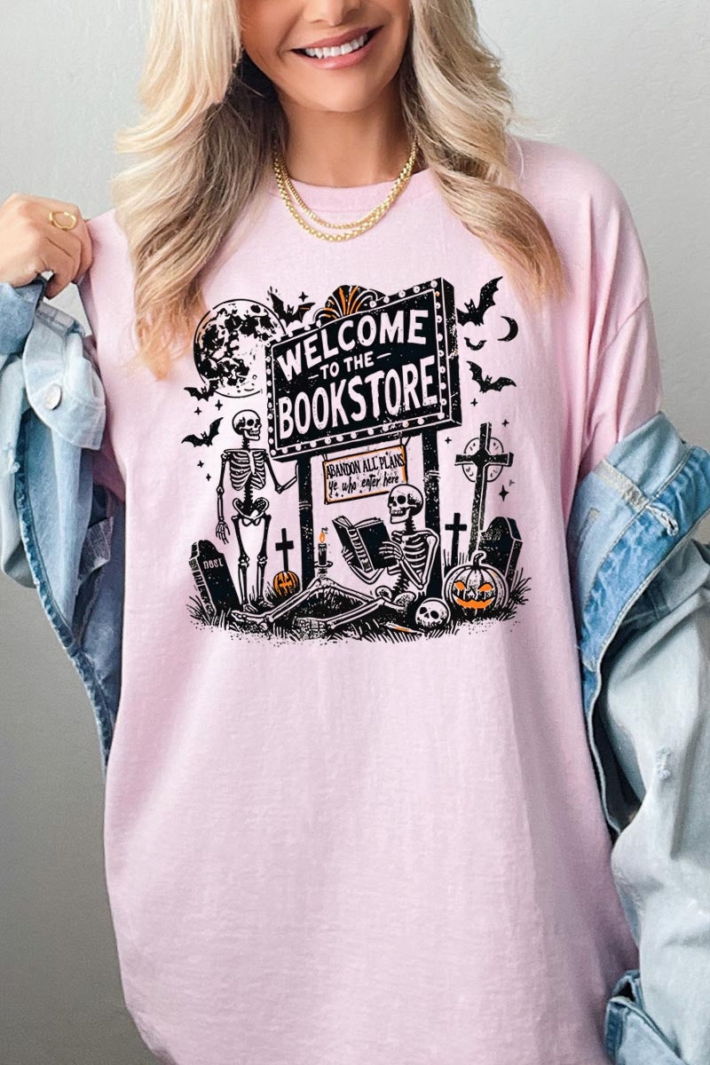 5000P-E3122 Bookstore Halloween Graphic Plus Heavy Cotton Tee $12.75
