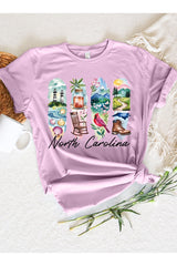 US3001-E3061NC North Carolina State Brushstroke Graphic Tee $12.5
