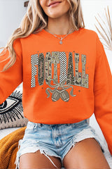 UL180-E3132 Camo Football Graphic Sweatshirt $20