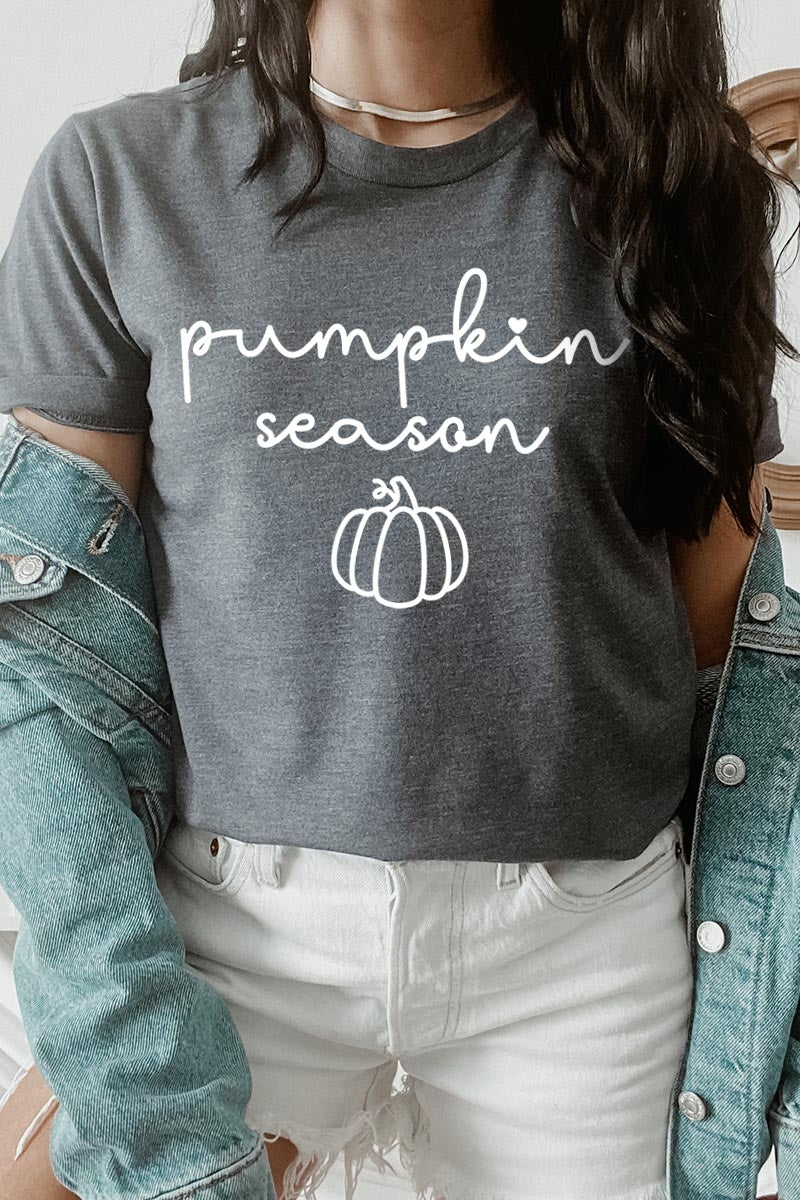 US3001P-E3152 Pumpkin Season Graphic Plus Tee $16