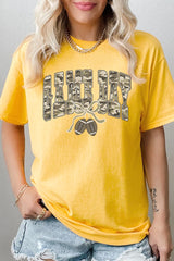 5000-E3131 Football Game Day Camo Graphic Heavy Cotton Tee $9
