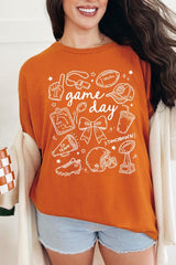 5000P-E3081 Football Doodles Graphic Plus Heavy Cotton Tee $12.75