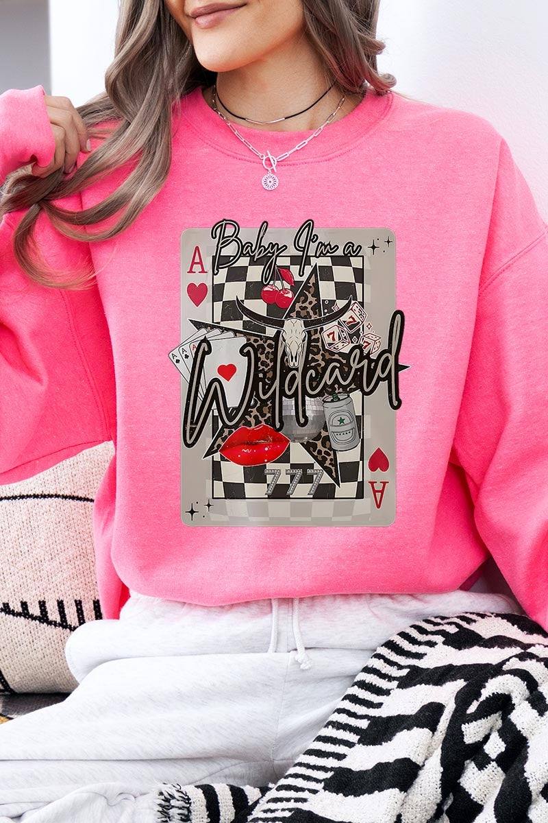 UL180-E3099 Retro Wildcard Graphic Sweatshirt $20