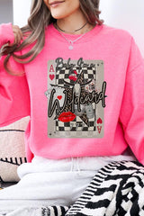 UL180P-E3099 Retro Wildcard Graphic Plus Sweatshirt $25