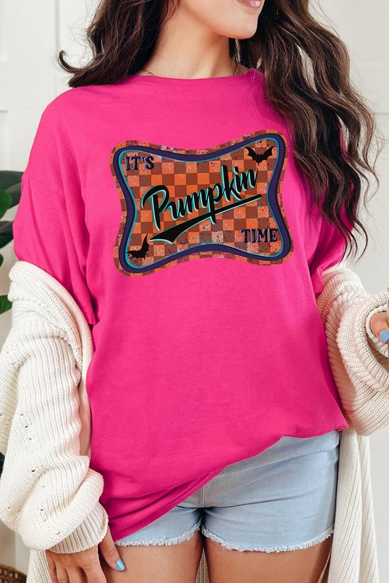 5000P-E3144 Itu2019s pumpkin time Graphic Plus Heavy Cotton Tee $12.75