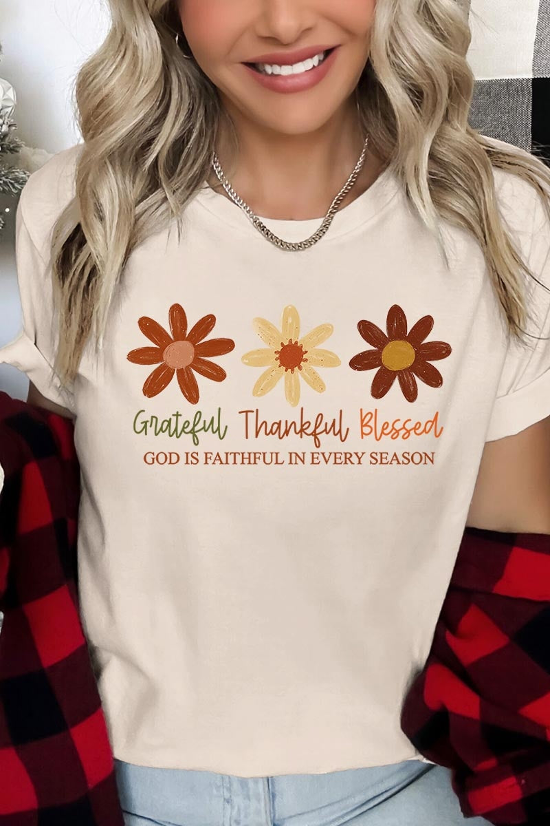 US3001P-E3165 Boho Fall Christian Graphic Plus Tee $16