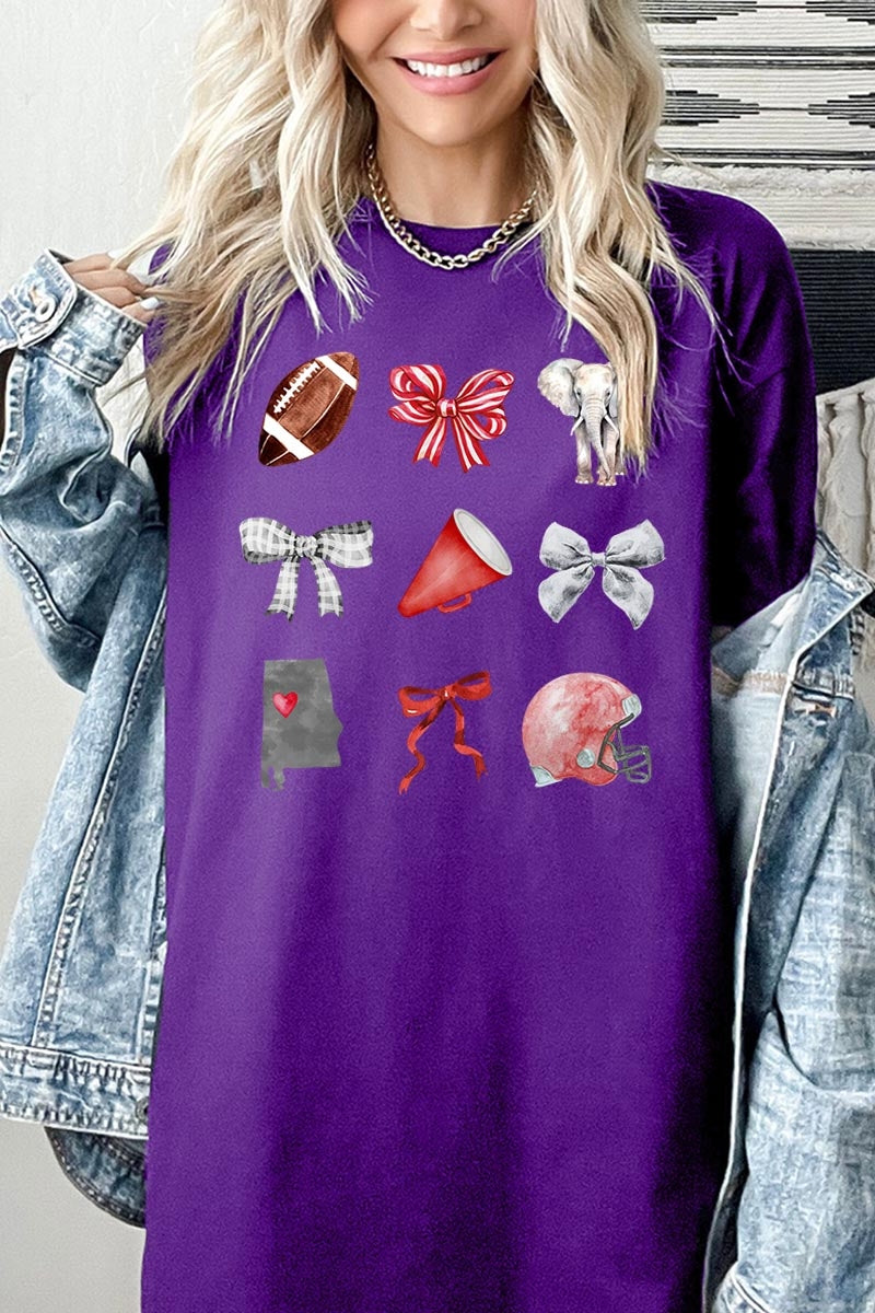 5000-E3076 Alabama Football Graphic Heavy Cotton Tee $9