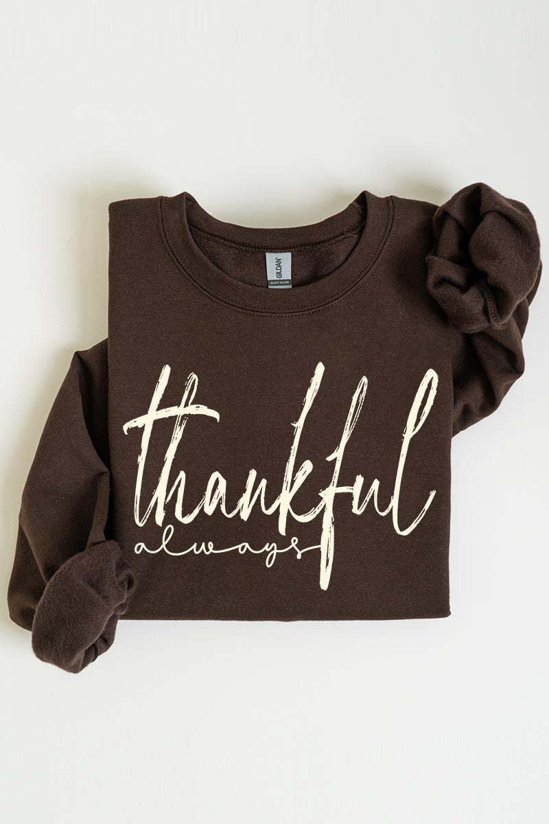 UL180-E3170 Thankful Graphic Sweatshirt $20