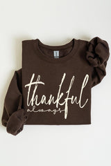UL180P-E3170 Thankful Graphic Plus Sweatshirt $25