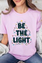 US3001-E3202 Be the Light Christmas Graphic Tee $12.5