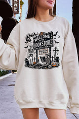 UL180P-E3122 Bookstore Halloween Graphic Plus Sweatshirt $25