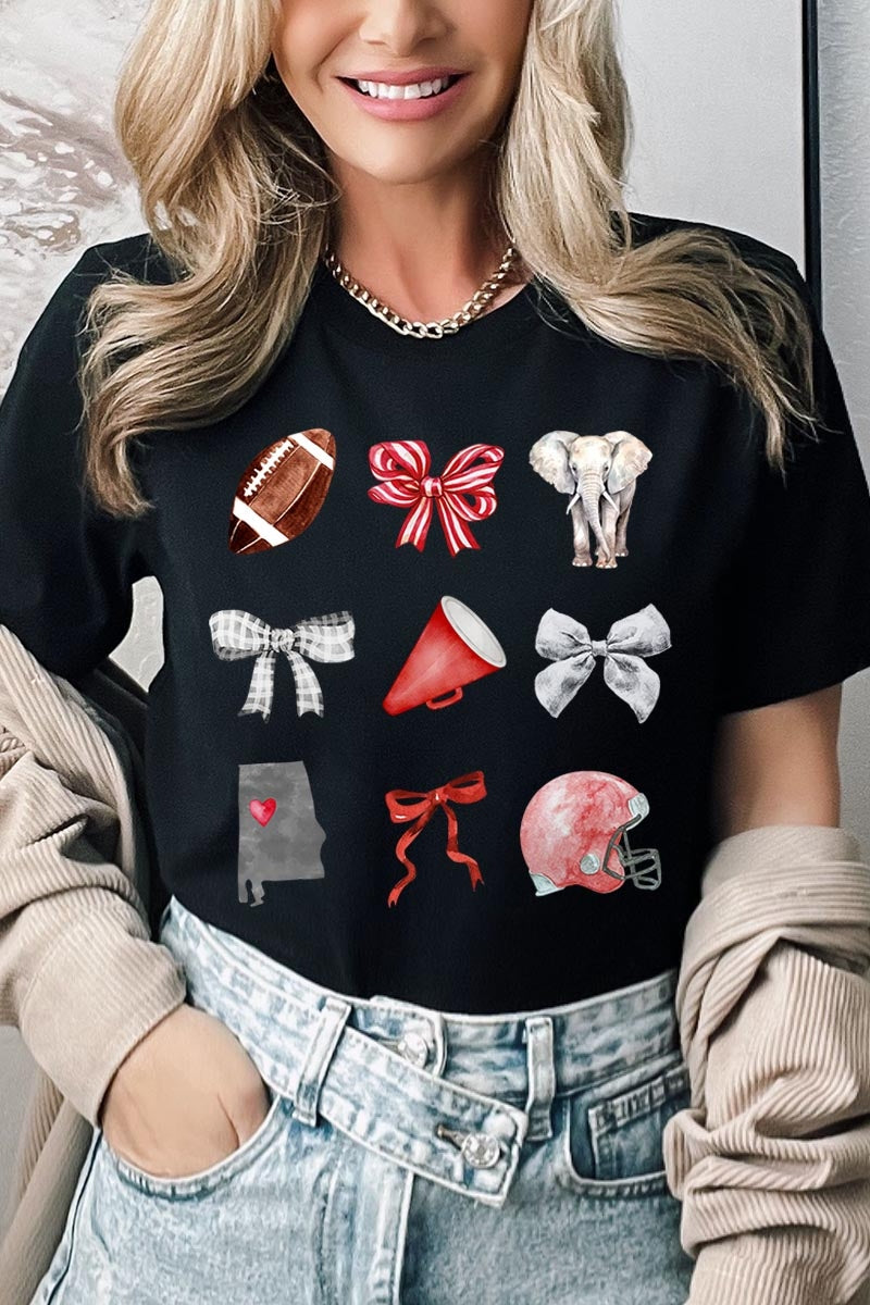 US3001P-E3076 Alabama Football Graphic Plus Tee $16