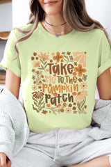US3001-E3136 Take Me To The Pumpkin Patch Graphic Tee $12.5