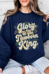 UL180-E3220 Glory to the Newborn King Graphic Sweatshirt $20
