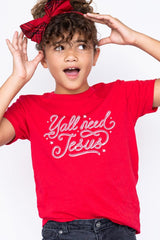 US3001Y-E3115Z Y'all Need Jesus Kids Graphic Tee $11