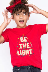 US3001Y-E3202Z Be the Light Christmas Kids Graphic Tee $11