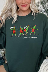 UL180-E3203 Grinch Dance Funny Christmas Graphic Sweatshirt $20