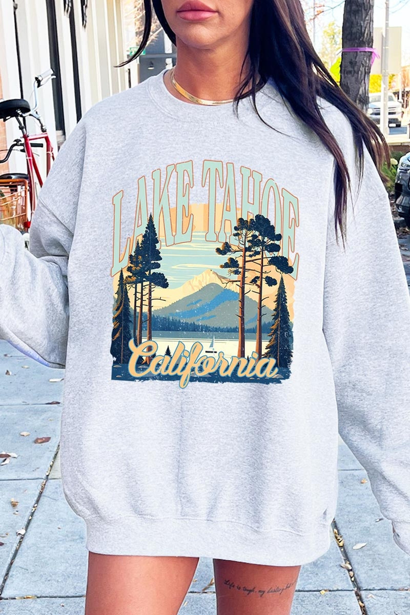 UL180P-E3059 Lake Tahoe Graphic Plus Sweatshirt $25