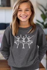 UL180B-E3156Z Halloween Ballerina Kids Graphic Sweatshirt $20