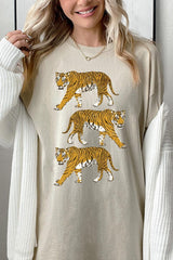 5000-E3104 Retro Tigers Graphic Heavy Cotton Tee $9