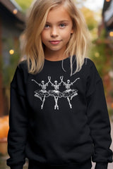 UL180B-E3156Z Halloween Ballerina Kids Graphic Sweatshirt $20