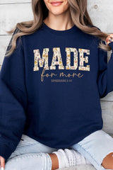 UL180-E3068 Made for More Faith Graphic Sweatshirt $20