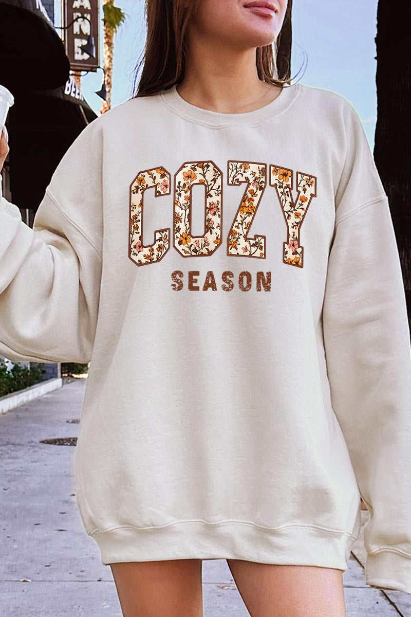 UL180-E3082 Cozy Season Graphic Sweatshirt $20