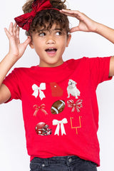 US3001Y-E3080Z Georgia Football Kids Graphic Tee $11