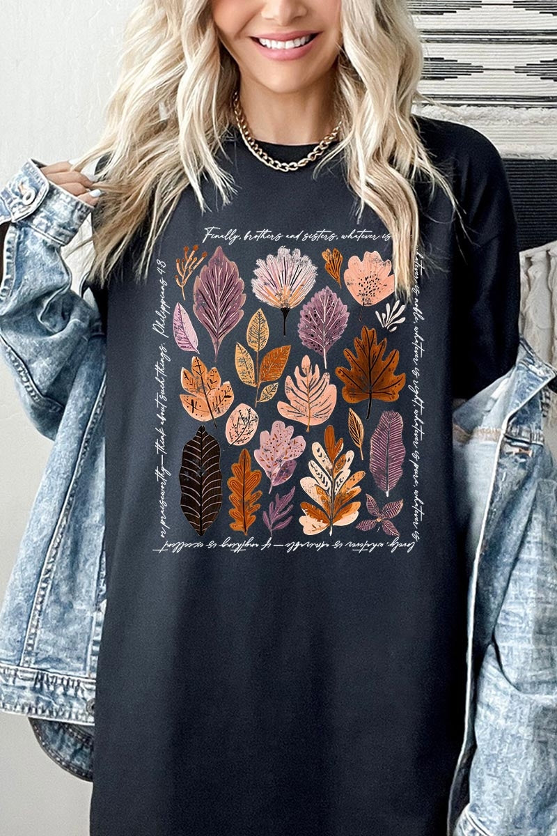 5000P-E3147 Christian Fall Graphic Plus Heavy Cotton Tee $12.75