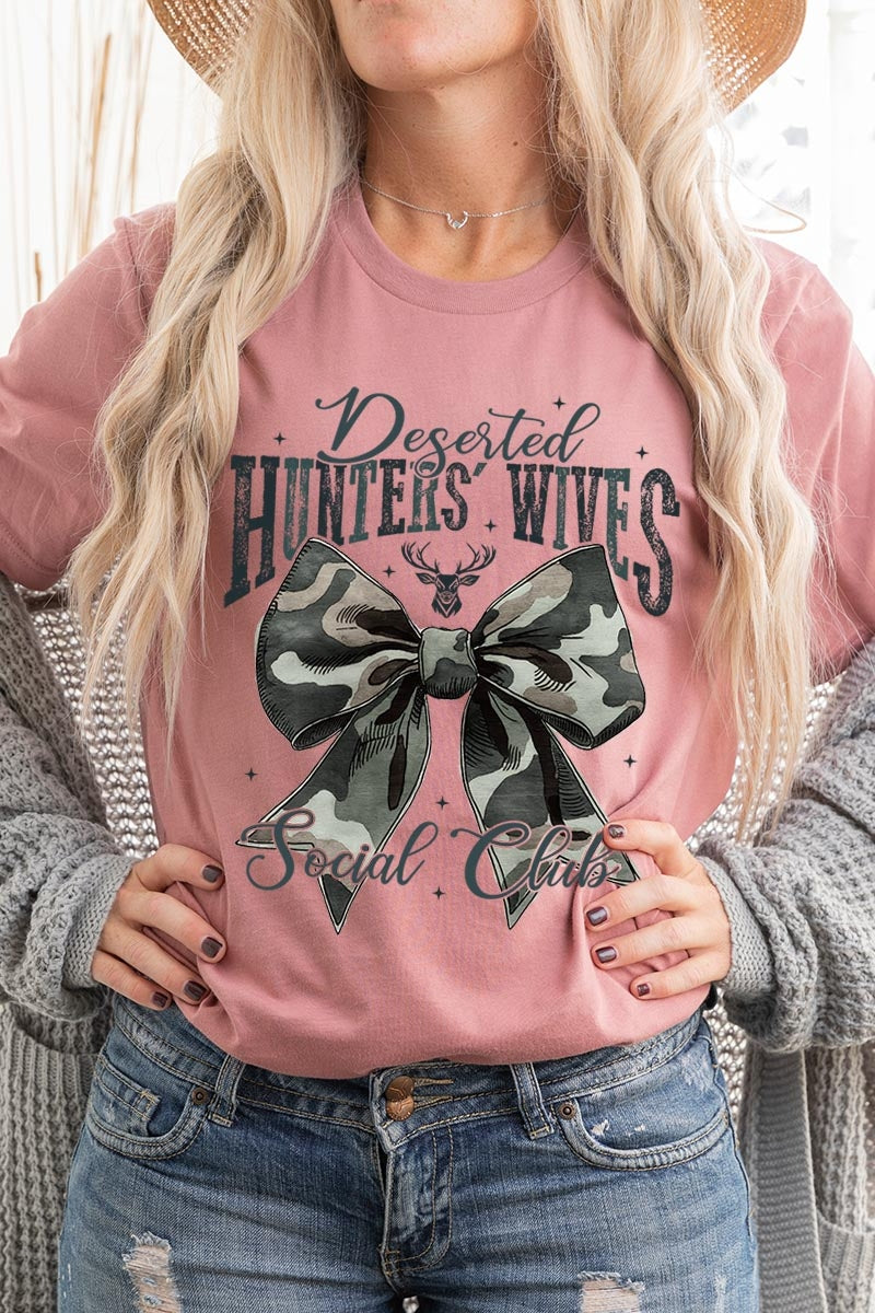 US3001-E3193 Hunters Wives Social Club Graphic Tee $12.5