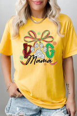 5000P-E3194 Dog Mama Christmas Paw Graphic Plus Heavy Cotton Tee $12.75
