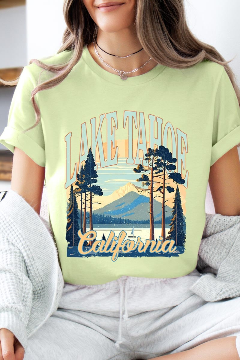 US3001P-E3059 Lake Tahoe Graphic Plus Tee $16