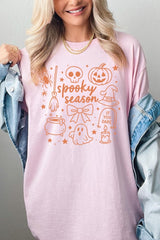 5000P-E3141 Halloween Doodle Graphic Plus Heavy Cotton Tee $12.75