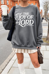 UL180P-E3179 Joy of the Lord Graphic Plus Sweatshirt $25