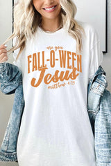 5000-E3143 Are You Fall O Ween Jesus Graphic Heavy Cotton Tee $9