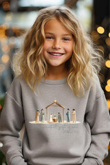 UL180B-E3183Z Nativity Gift Kids Graphic Sweatshirt $20