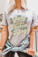 US3001P-E3220 Glory to the Newborn King Graphic Plus Tee $16